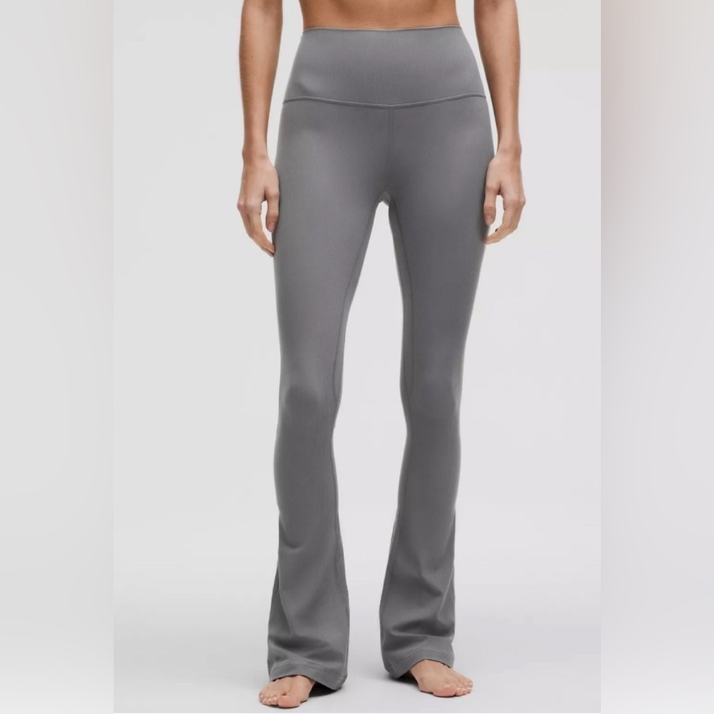 Lululemon Align Rib Mini Flare Regular 0 new Gray athletic Athleisure activewear